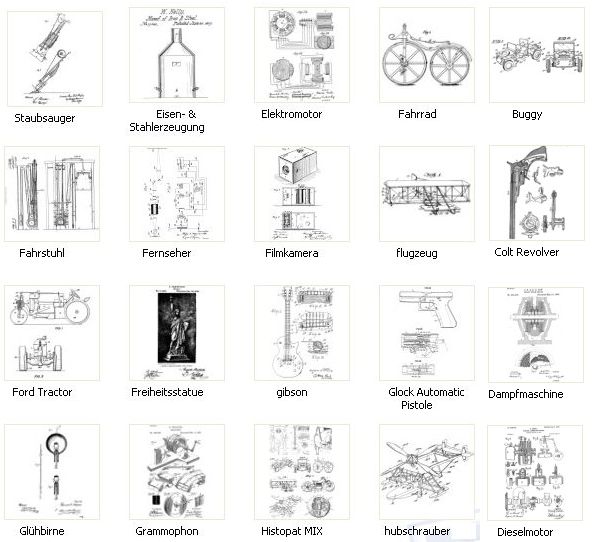 Patentschrift-Übersicht